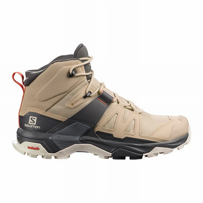 Bottes De Randonnée Salomon Femme Marron - Salomon X ULTRA 4 MID GORE-TEX - France (7083-XADPK)